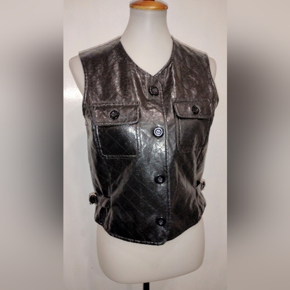 ANDREA JOVINE BLACK VEST